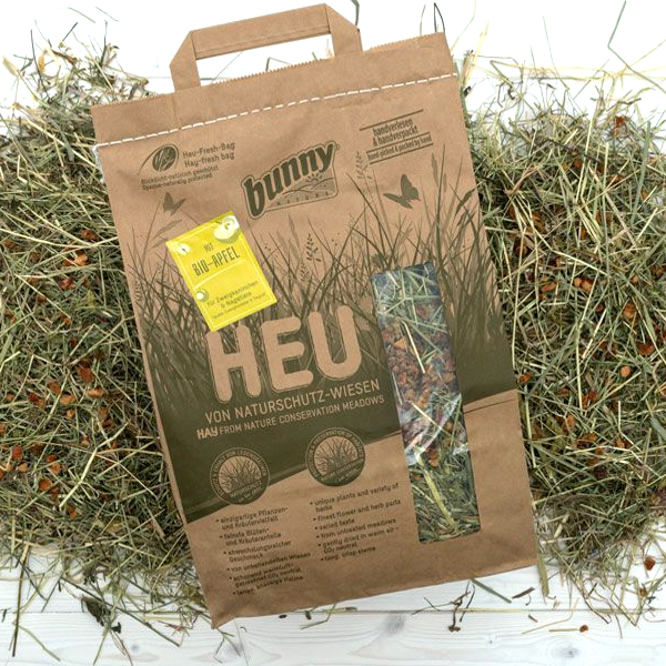 Bunny Nature Conservation Meadows - Naturfredet Hø med æbler (250g)