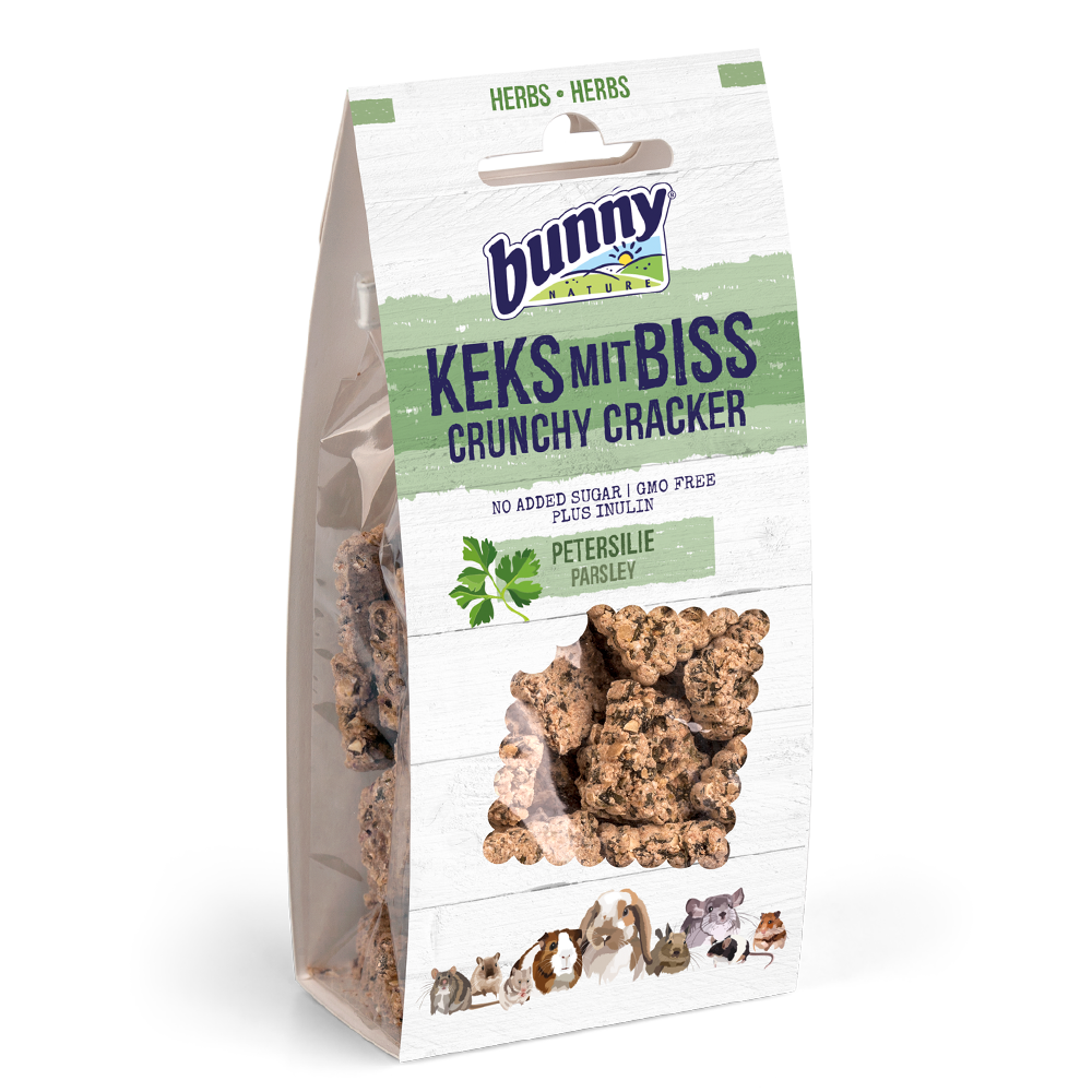 Bunny Nature Cruncy Crackers - med persille til kaniner, marsvin og gnavere