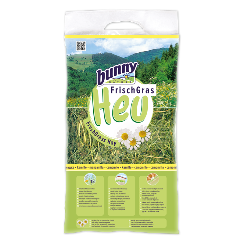 Bunny Nature FreshGrass Hø - med kamilleblomster (500g) til kaniner og gnavere