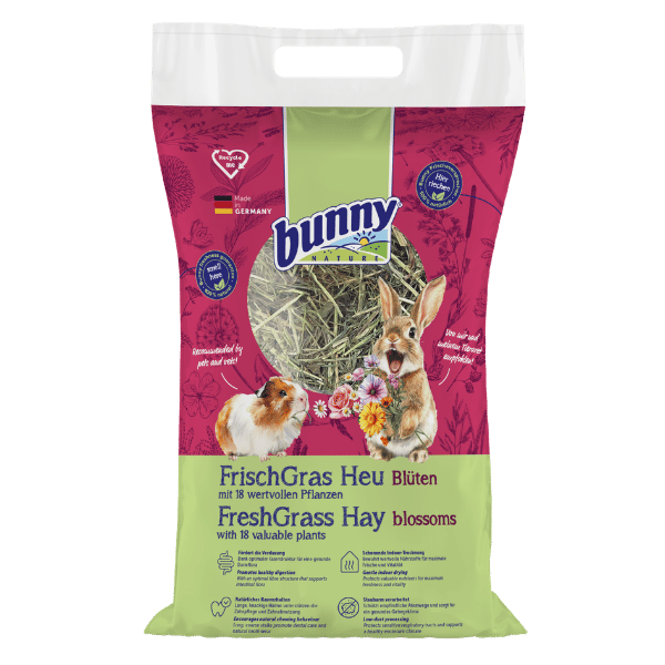 Bunny Nature FreshGrass Hø - med blomster (500 g)