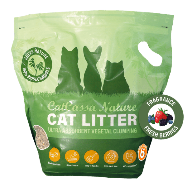 CatCassa Nature Kattegrus (Bær) 6 kg