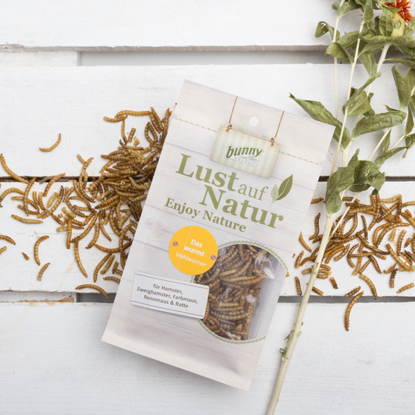 Enjoy Nature Worm Wonder Meal - med sprøde melorme fra Bunny Nature