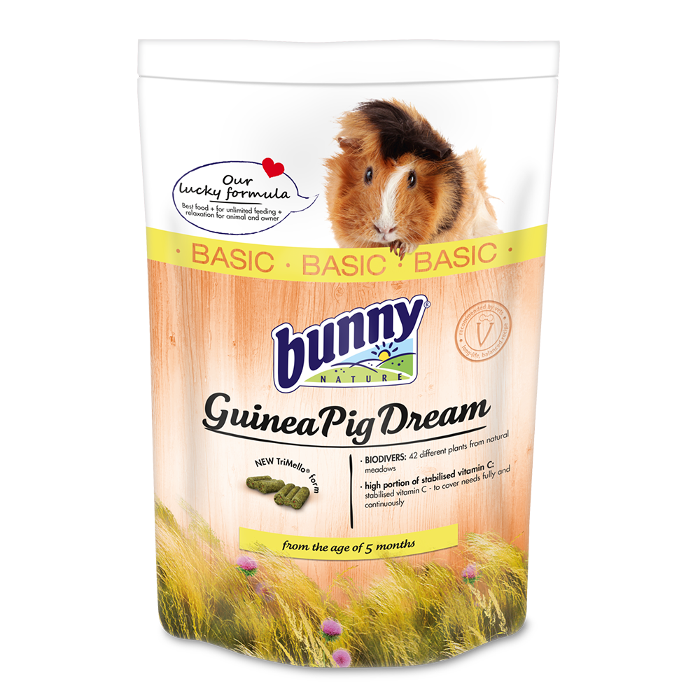 Bunny Nature GuineaPigDream BASIC (1,5 kg) - foder til marsvin