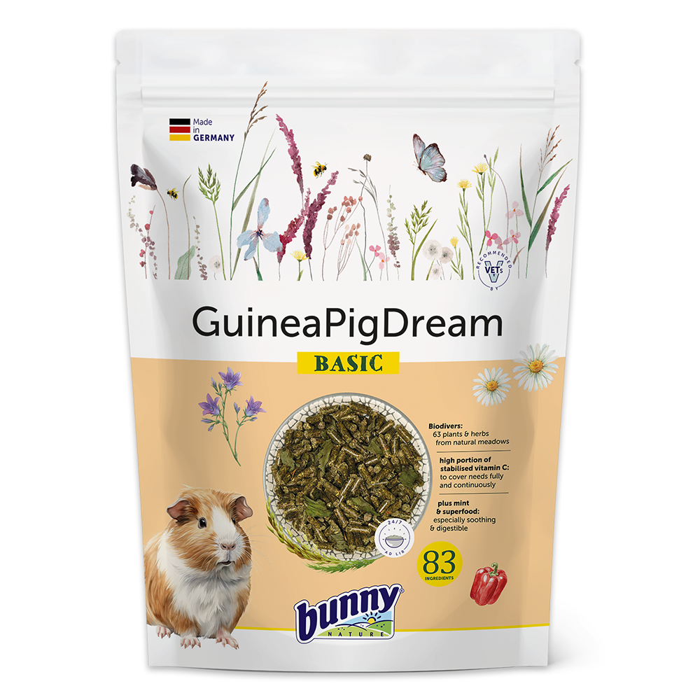 Bunny Nature GuineaPigDream BASIC (1,5 kg) - foder til marsvin