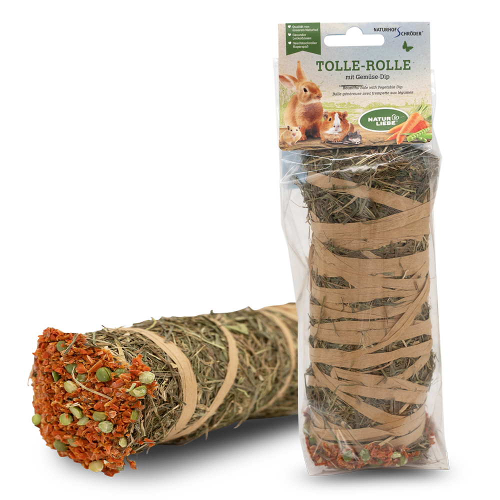 Naturhof Snack-Rulle med grøntsagsmix til kaniner og gnavere
