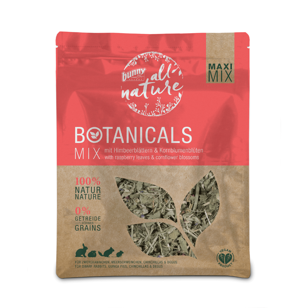 Botanicals Maxi Mix med hindbærblade og kornblomstblomster (400g)