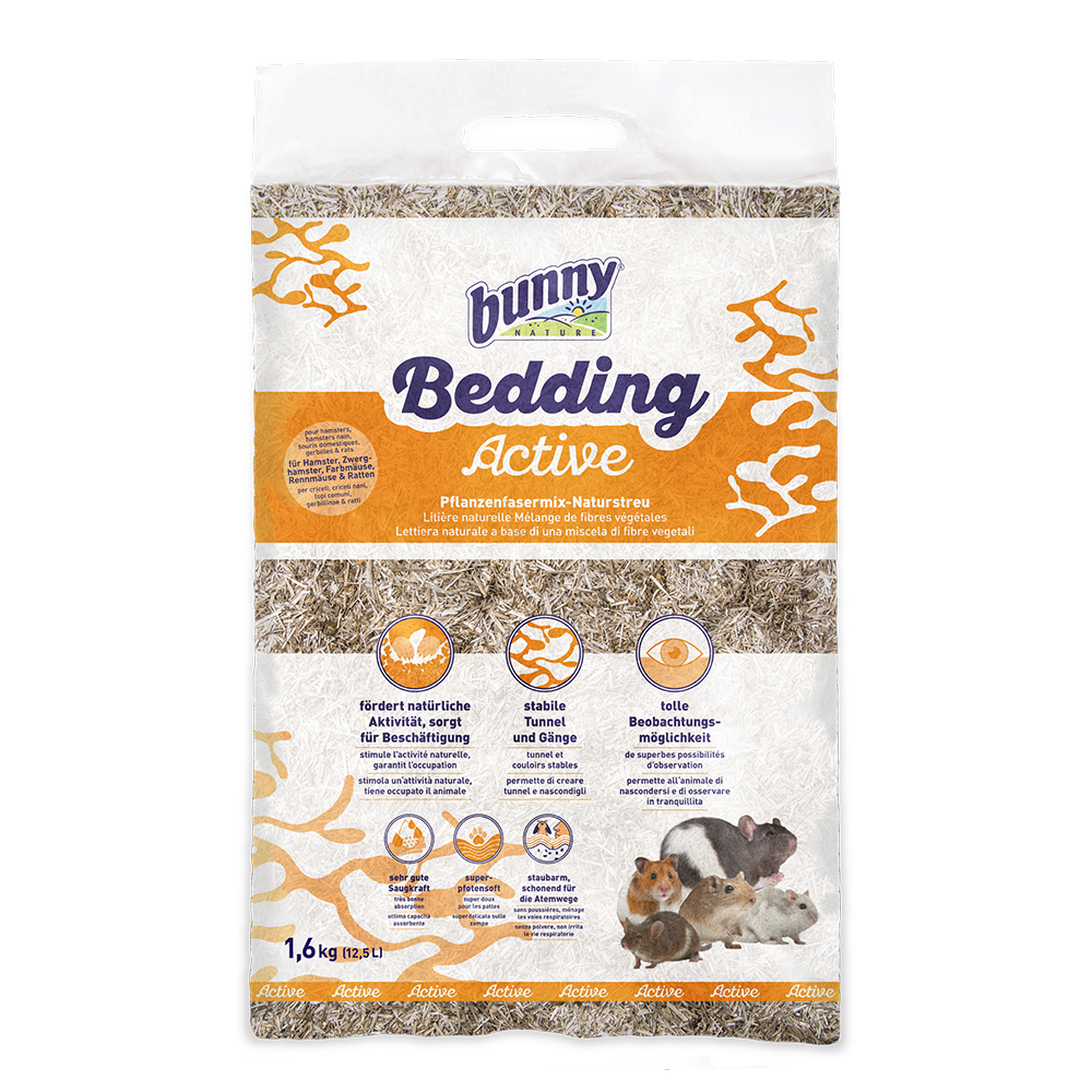 Bunny Nature Bedding Active (1,6kg) til hamstere, mus og rotter