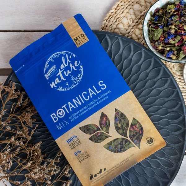 Botanicals Mid Mix fra Bunny Nature - blomstermix til kaniner, marsvin og gnavere