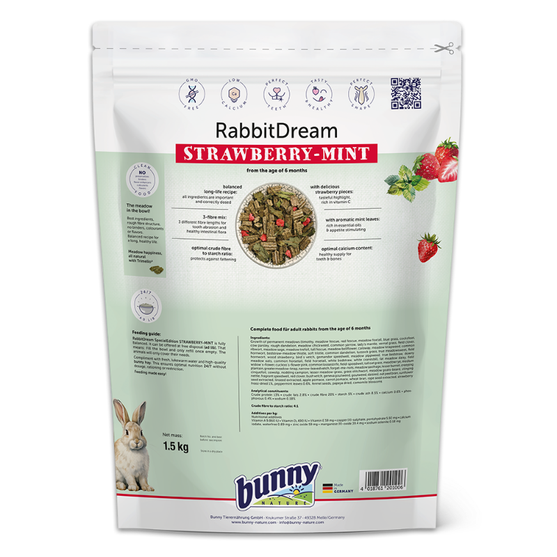 RabbitDream SPECIAL EDITION STRAWBERRY-MINT bagside