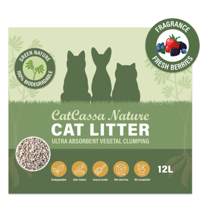 CatCassa Nature Kattegrus (Bær) 5,45 kg