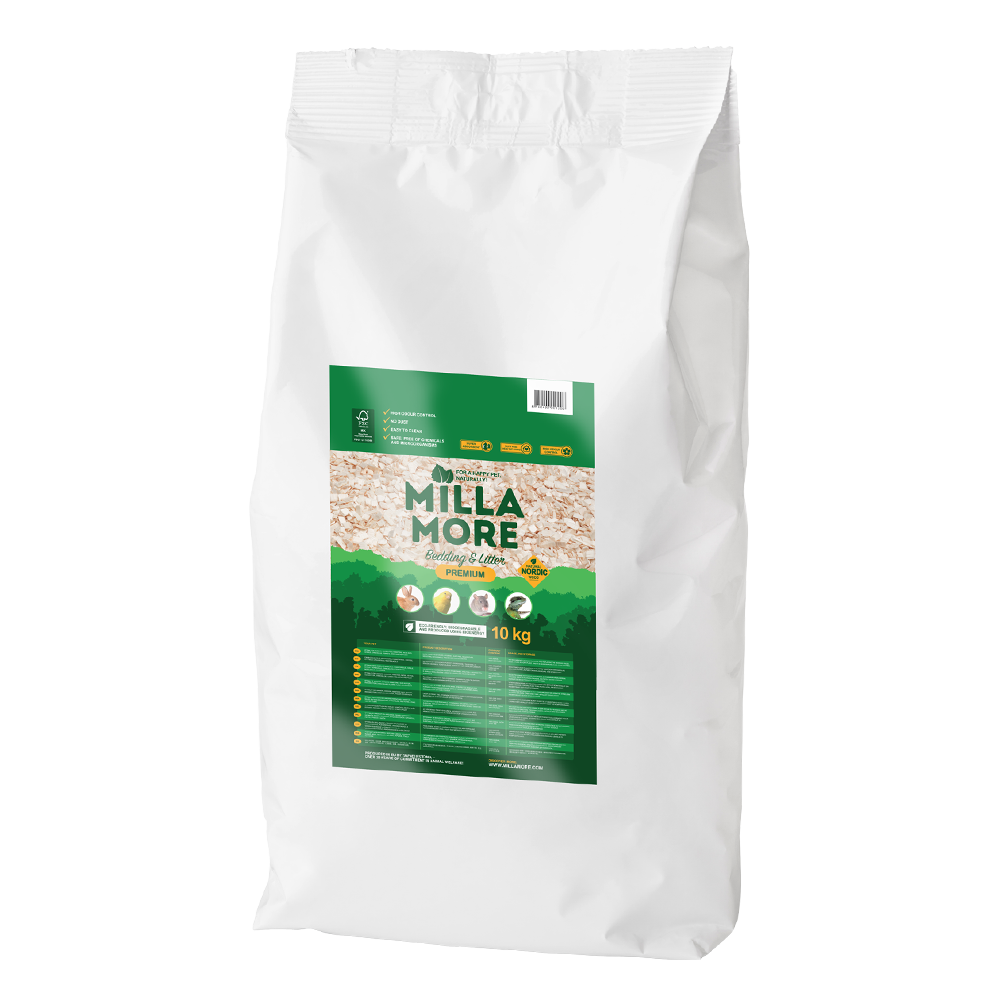 Millamore Premium Bedding - Strøelse (10kg) til kaniner og gnavere