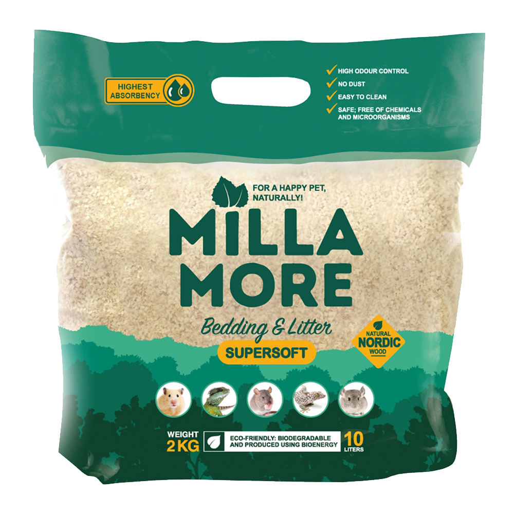 Millamore Supersoft Bedding (2 kg) - Naturlig blød strøelse til gnavere