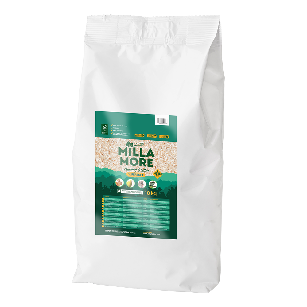 Millamore Supersoft Bedding (10 kg) - Naturlig blød strøelse til gnavere