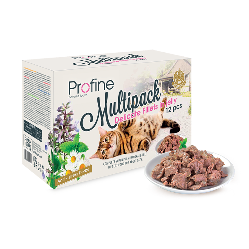 Profine vådfoder til kat - Mixpakke med 12 stk.