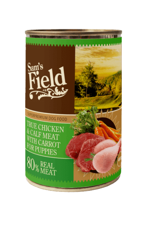 Sams Field True Chicken & Calf Meat Puppies 400g