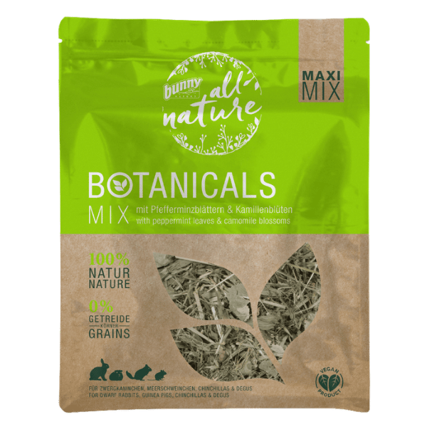 Botanicals Maxi Mix med pebermynteblade og kamilleblomster (400g)