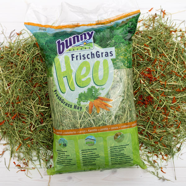 Bunny Nature FreshGrass Hø - med gulerødder (500g) fra PetDK