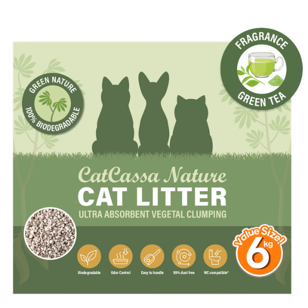 CatCassa Nature Kattegrus (Grøn Te) 6 kg
