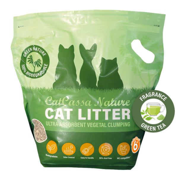 CatCassa Nature Kattegrus (Grøn Te) 6 kg