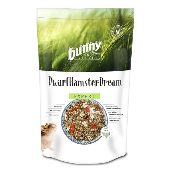 Bunny Nature - DwarfhamsterDream EXPERT 500 g - foder til hamstere