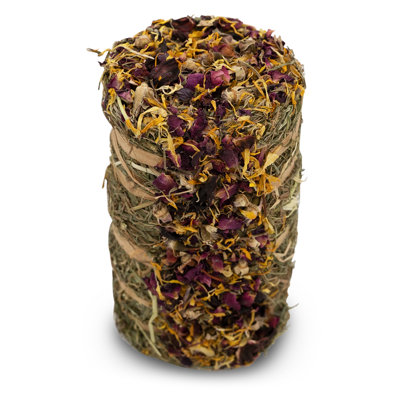 Naturhof Hø-Rulle med blomstermix (200g)