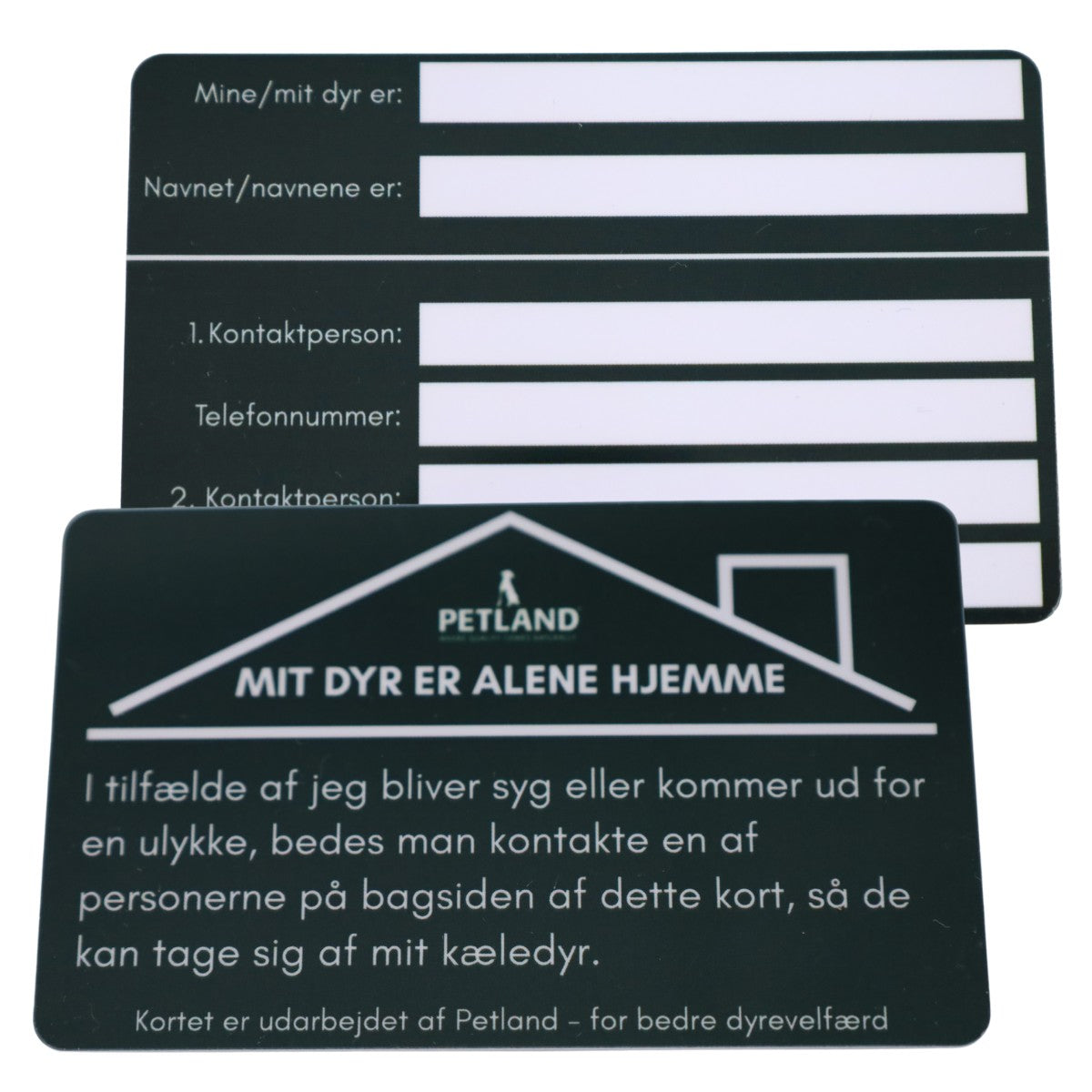 Mit kæledyr er alene hjemme kort