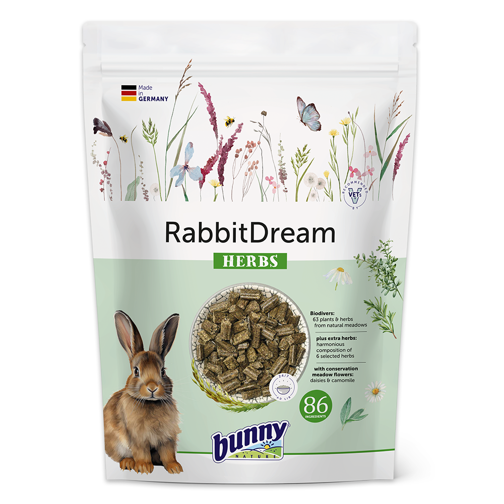 RabbitDream HERBS (1,5 kg) - kaninfoder fra Bunny Nature