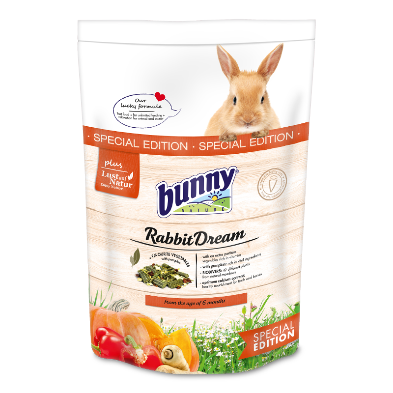 RabbitDream SPECIAL EDITION (4 kg) kaninfoder fra Bunny Nature