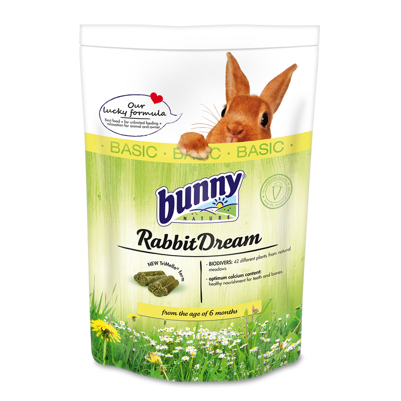 RabbitDream BASIC (1,5 kg) kaninfoder fra Bunny Nature