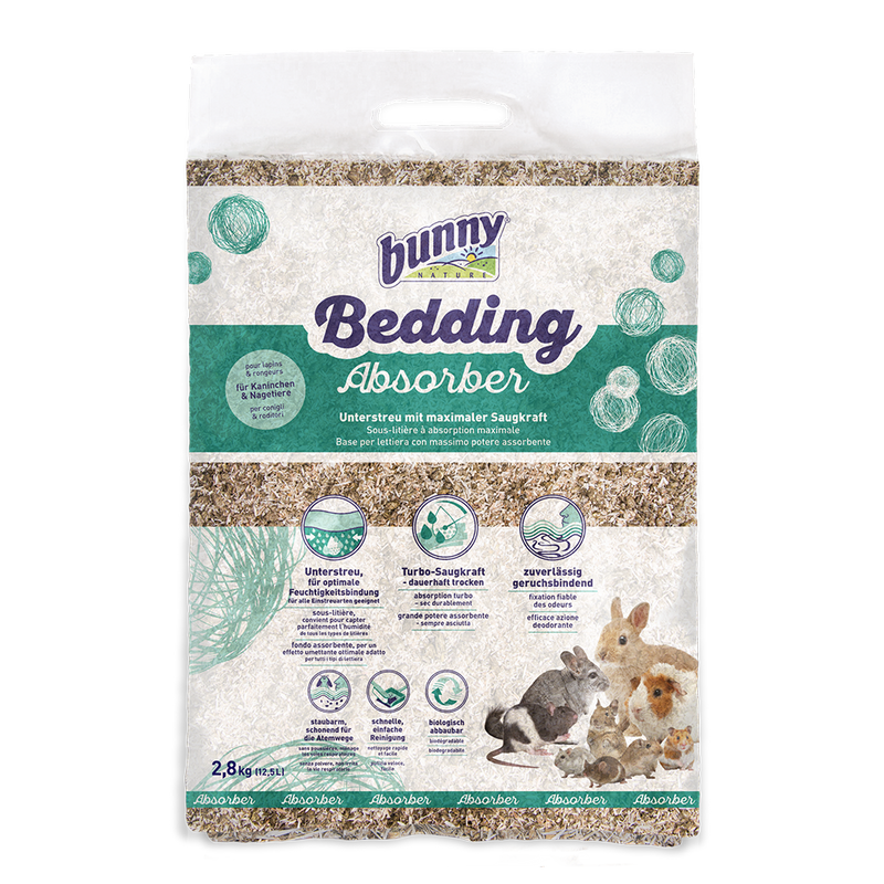 Bunny Nature Bedding Absorber (2,8kg) til kaniner, marsvin og gnavere