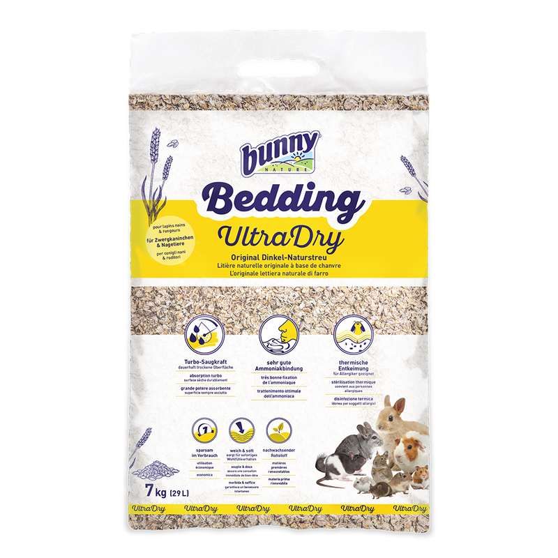 Bunny Nature Bedding UltraDry (7 kg) til kaniner og gnavere