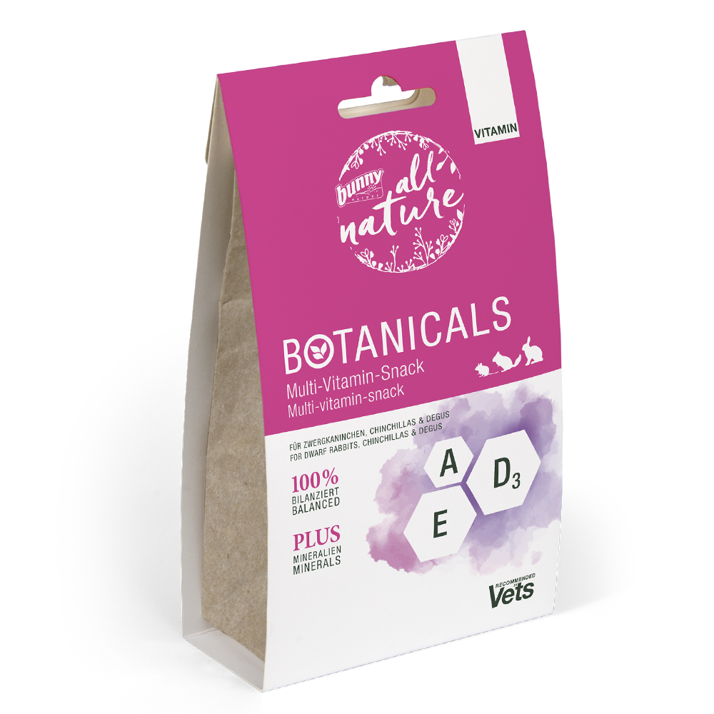 Botanicals Vitamin Multi Vitamin Snack fra Bunny Nature til kaniner kaniner, chinchilla