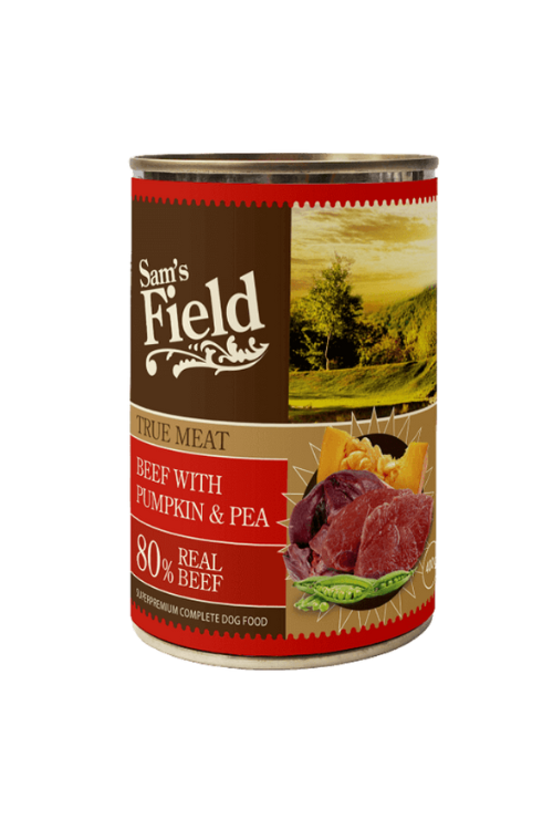 Sams Field True Meat Beef, Pumpkin & Pea 400g